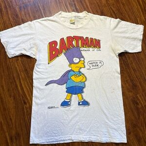 Bartman Avenger of Evil White T-Shirt